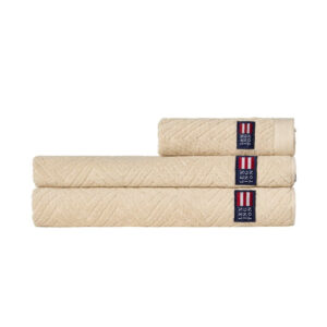 Lexington Herringbone Handduk 70×130 Beige