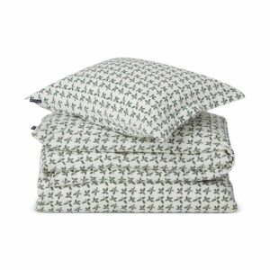 Lexington Holly Printed Cotton Sateen Blommigt Påslakanset 220×220 Vit