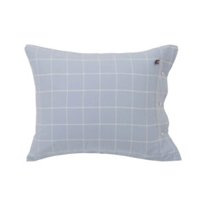 Lexington Hotel Light Flannel Rutigt Örngott 50×60 Light Blue / White