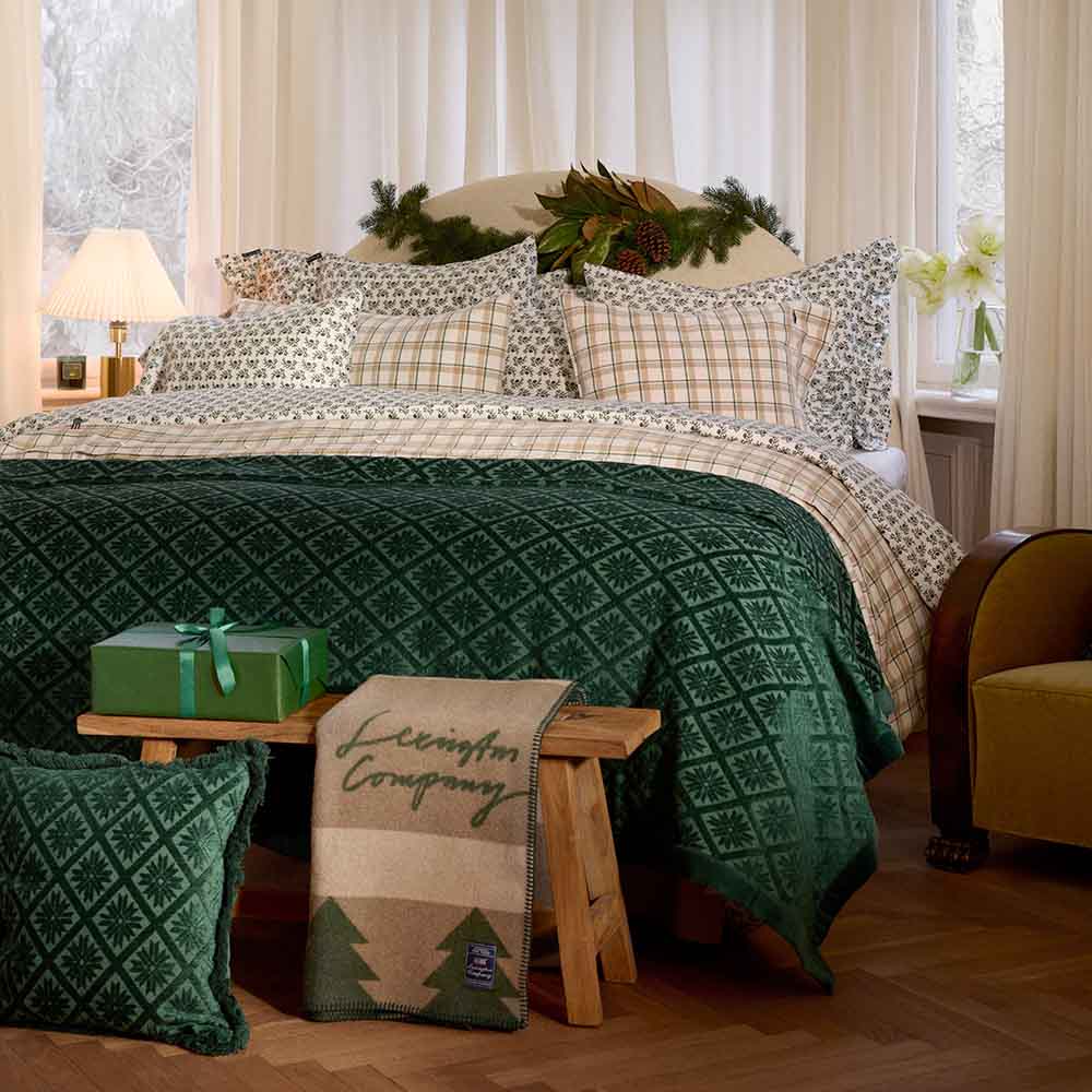 Lexington Jacquard Viscose/Cotton Överkast 160×240 Beige