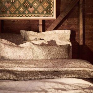 Lexington Leaf Vines Printed Cotton Sateen Örngott 65×65 Stone/white/beige