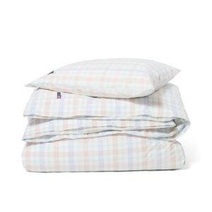 Lexington Multi Checked Cotton Percale Påslakanset 220×220