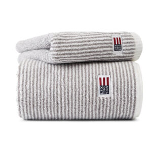 Lexington Original Striped Handduk 70×130 White / Gray