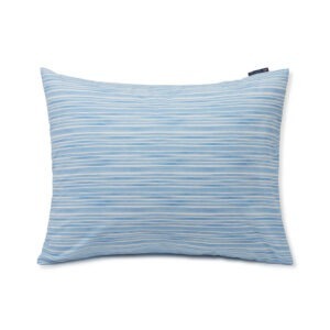 Lexington Striped Cotton Poplin Örngott 50×90 Blå