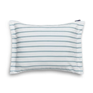 Lexington Striped Cotton Poplin Örngott 65×65 White / Eucalyptus