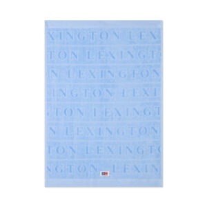 Lexington Velour Jacquard Logo Handduk 50×70 Blue Sky