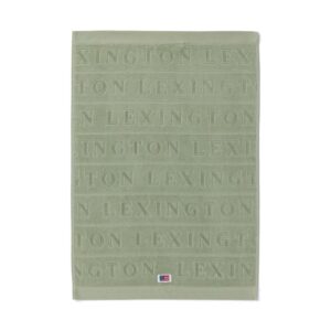 Lexington Velour Jacquard Logo Handduk 70×130 Vintage Green