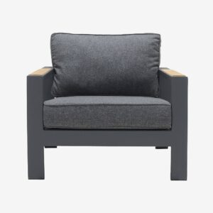 LifestyleGarden – Fåtölj PALAU – Grå – Utefåtöljer – Från Homeroom