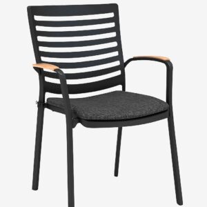 LifestyleGarden – Karmstol PORTALS (6 st.) – Svart – Matstolar – Från Homeroom