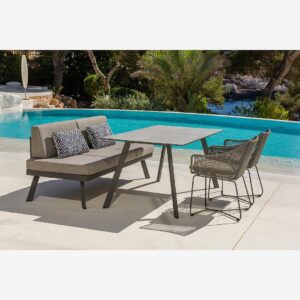 LifestyleGarden – Set med utemöbler OPAL – Grå – Loungemöbler – Från Homeroom