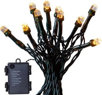 Ljusslinga Diamond Star Light 6m Black