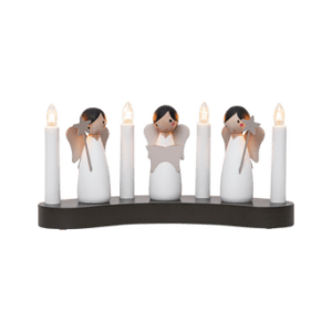 Ljusstake Angel choir White
