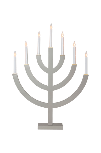 Ljusstake Anno 71cm Grå