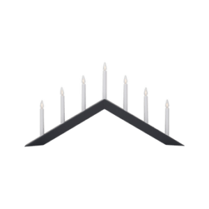 Ljusstake Arrow Grå