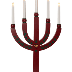 Ljusstake Elias Tradition 61 cm Röd