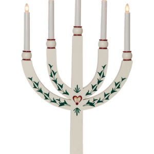 Ljusstake Elias Tradition 61 cm Vit