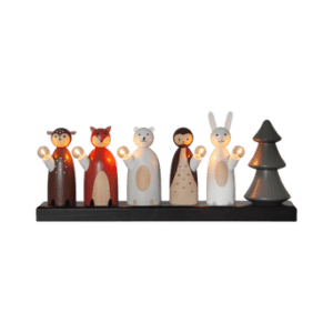 Ljusstake Forest Friends 19cm Multi