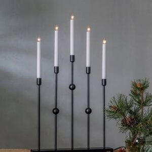 Ljusstake Gustavo höjd 64 cm Black
