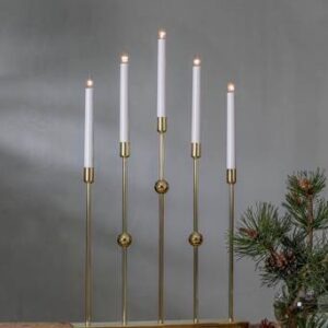 Ljusstake Gustavo höjd 64 cm Brass