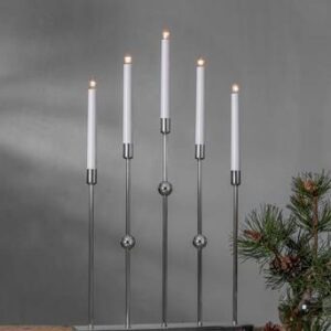 Ljusstake Gustavo höjd 64 cm Chrome