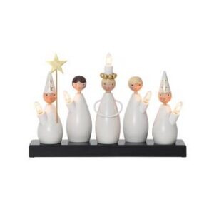 Ljusstake Luciakör Vit