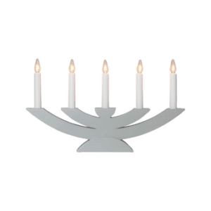 Ljusstake Navida 24cm Grå