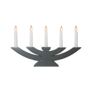 Ljusstake Navida 24cm Grafitgrå