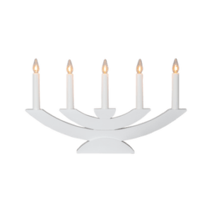 Ljusstake Navida 24cm Vit