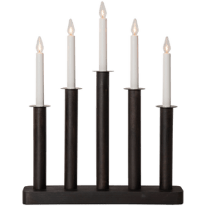 Ljusstake Plate 45cm Black