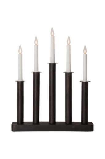 Ljusstake Plate 45cm Black