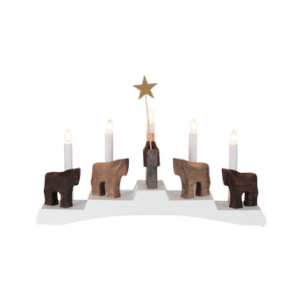 Ljusstake Staffans Fålar Vit