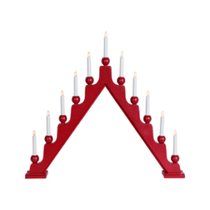 Ljusstake Stellan Röd