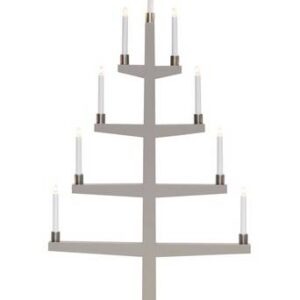 Ljusstake Tall 9 ljuskällor Beige