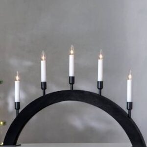 Ljusstake Vind höjd 38 cm Black