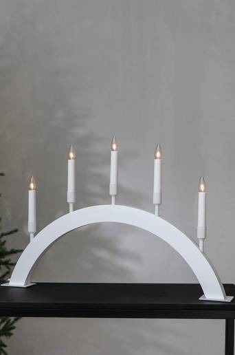 Ljusstake Vind höjd 38 cm White