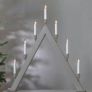 Ljusstake Vind höjd 63 cm Beige