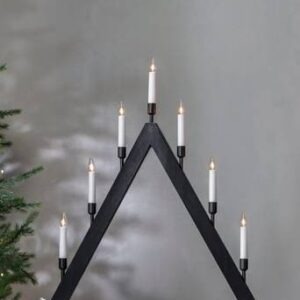 Ljusstake Vind höjd 63 cm Black