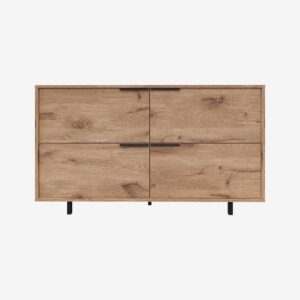 Loft24 – Alberto Sideboard med 4 luckor – Brun – Avlastningsbord & sidobord – Från Homeroom