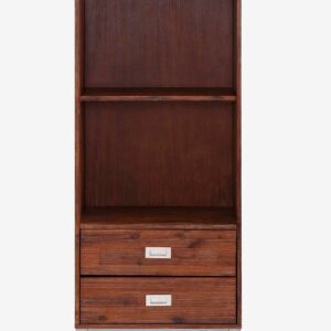 Loft24 – Bokhylla Kenya 2 lådor – Brun – Bokhyllor – Från Homeroom