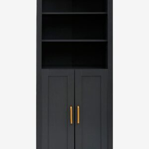 Loft24 – Bokhylla Marion 2 Dörrar – Grå – Bokhyllor – Från Homeroom