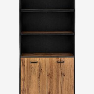 Loft24 – Bokhylla Rocco 2 dörrar – Brun – Bokhyllor – Från Homeroom