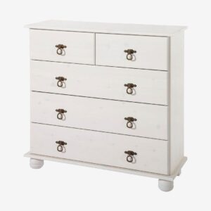 Loft24 – Byrå 3+2 Dörrar Finca – Vit – Byråar – Från Homeroom