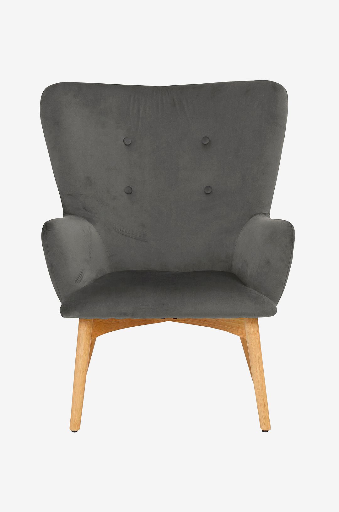 Loft24 – Fåtölj New York, med fotpall – Grå – Fåtöljer – Från Homeroom