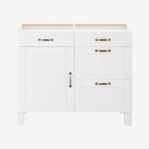 Loft24 – Förvaringsskåp Dalby 60 1 dörr + 4 lådor – Vit – Skåp – Från Homeroom