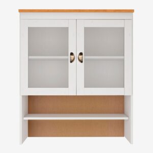 Loft24 – Förvaringsskåp Oslo 2 glasdörrar – Vit – Skåp – Från Homeroom