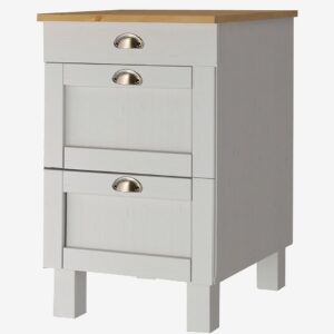 Loft24 – Förvaringsskåp Toscana 3 lådor D:60 – Vit – Skåp – Från Homeroom