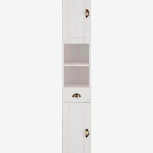 Loft24 – Förvaringsskåp Toscana Narrow 2 Wood Door 1 Drawer – Vit – Skåp – Från Homeroom