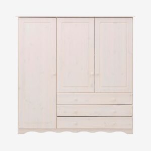 Loft24 – Highboard Minik 3 dörrar/3 lådor – Vit – Skåp – Från Homeroom