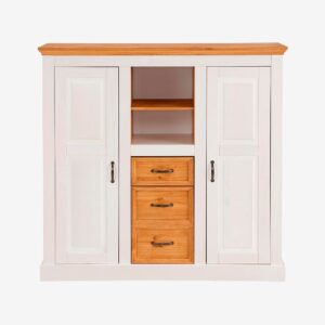 Loft24 – Highboard Selma 2 dörrar/3 lådor – Vit – Skåp – Från Homeroom