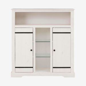 Loft24 – Hög skänk Loki 2 dörrar – Vit – Skänkar & sideboards – Från Homeroom